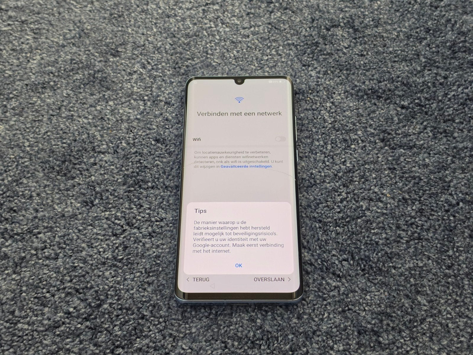 Huawei P30 Pro (defect - met FRP lock), Telecommunicatie, Mobiele telefoons | Huawei, Overige kleuren, Touchscreen, Ophalen of Verzenden