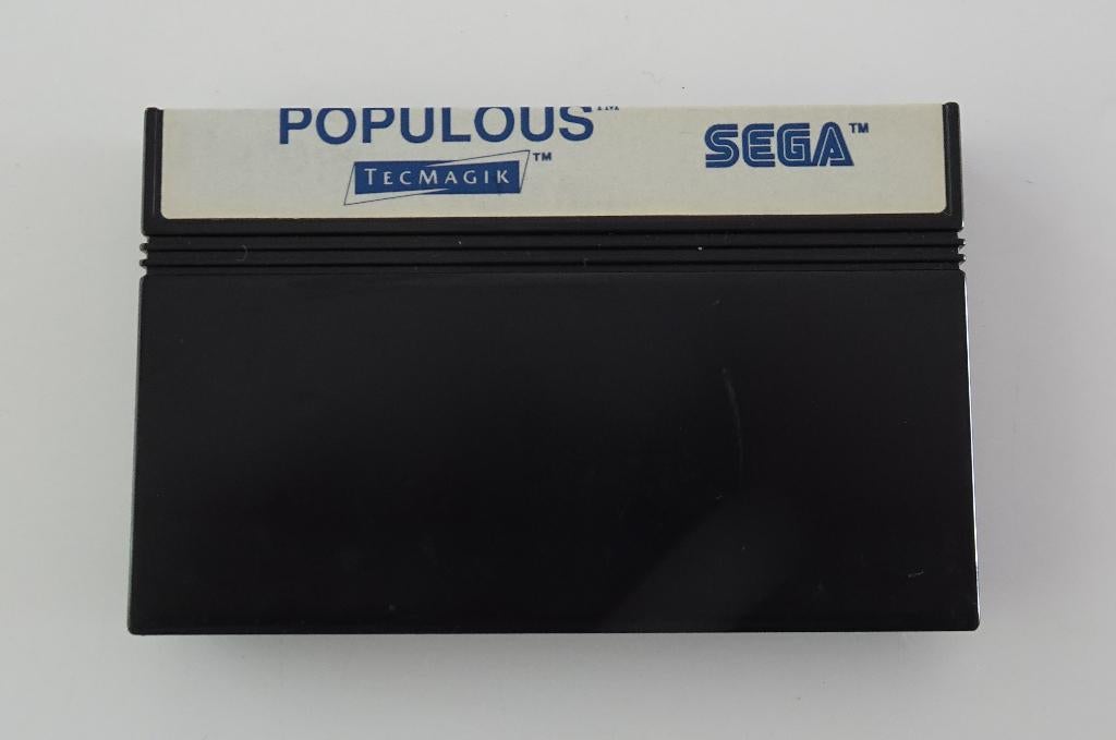 Populous voor Sega Master System, Spelcomputers en Games, 1 speler, Zo goed als nieuw, Master System, Vanaf 7 jaar