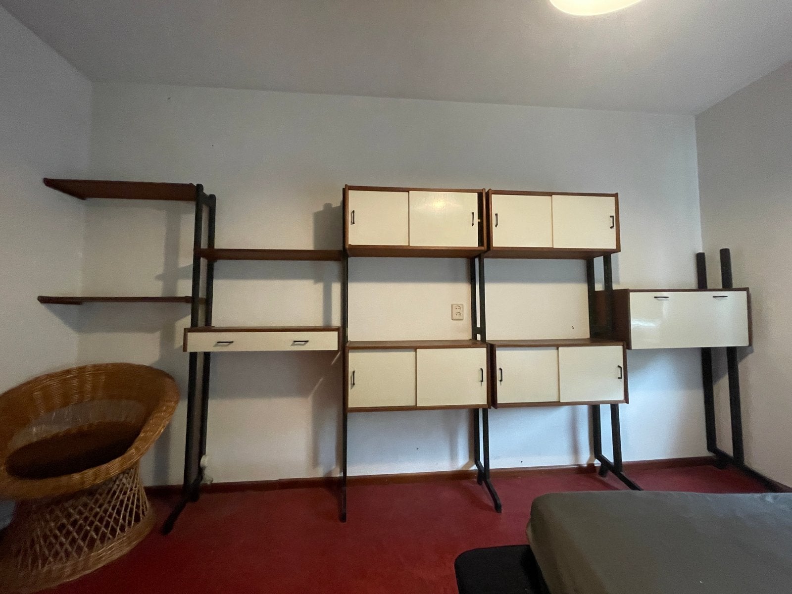 Vintage Simpla Lux wandmeubel te koop 405 x 180 x 30,5 cm, Huis en Inrichting, Kasten | Wandmeubels, Ophalen, Gebruikt, 300 cm of meer