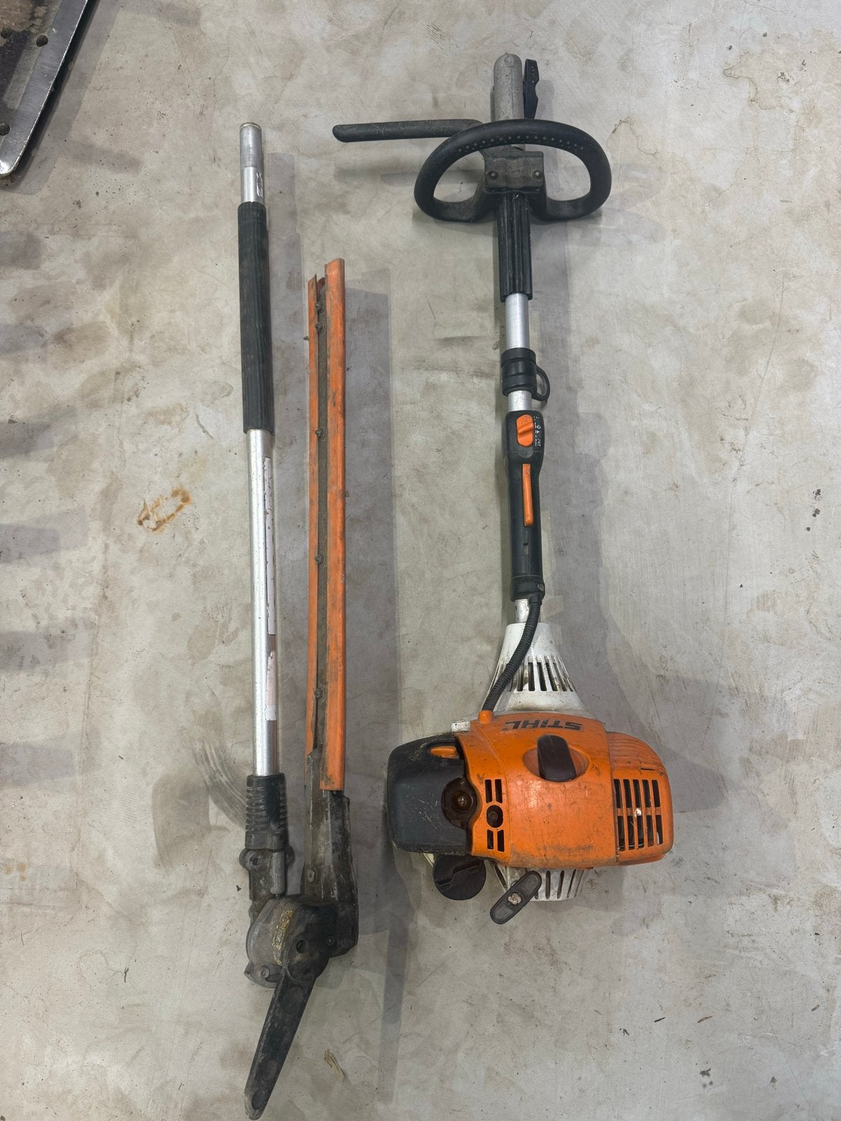 Stihl combi motor + heggenschaar, Ophalen, Gebruikt, Benzine