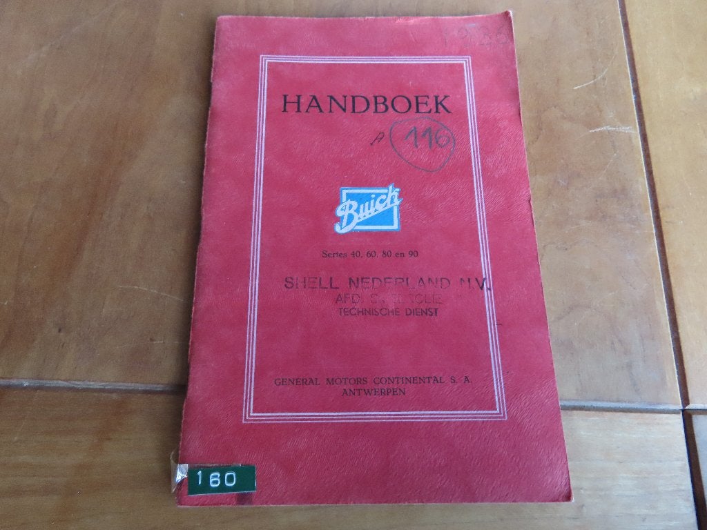 NL instructieboek Buick Serie 40, 60, 80, 90 1936, uniek!, Ophalen of Verzenden