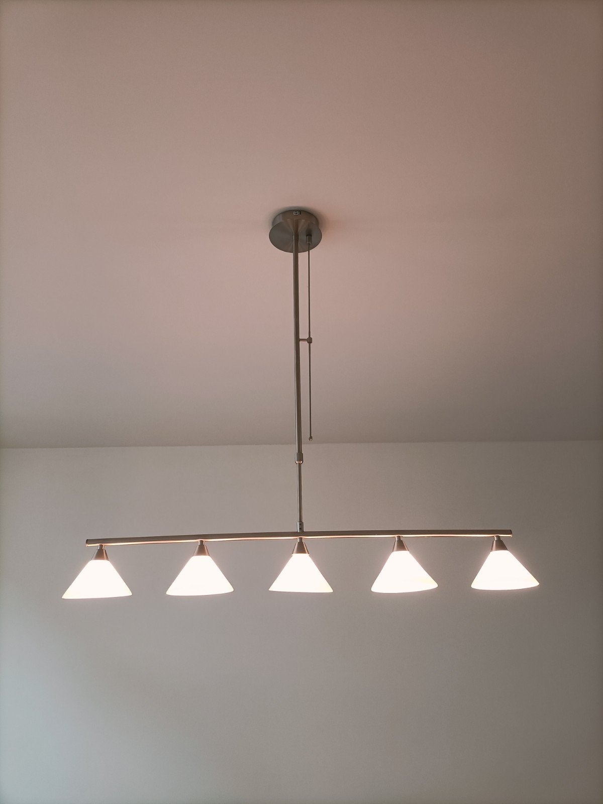 Dimbare hanglamp, verstelbaar, 90-100cm breed, Ophalen