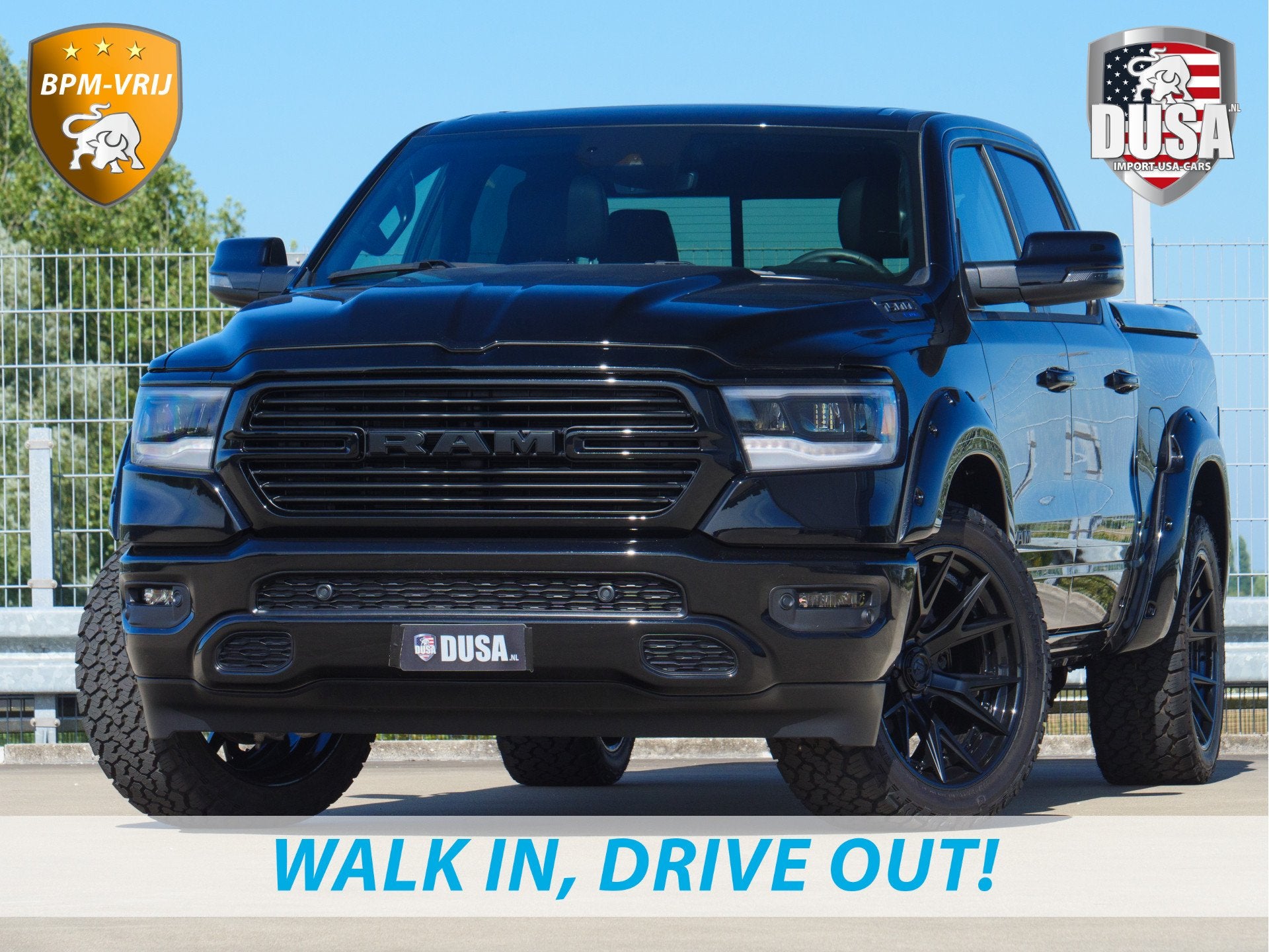 Dodge Ram 1500 | Laramie Sport | 5.7 V8 | HEMI | 4x4 | Crew, Auto's, Automaat, 5654 cc, Zwart, Bedrijf