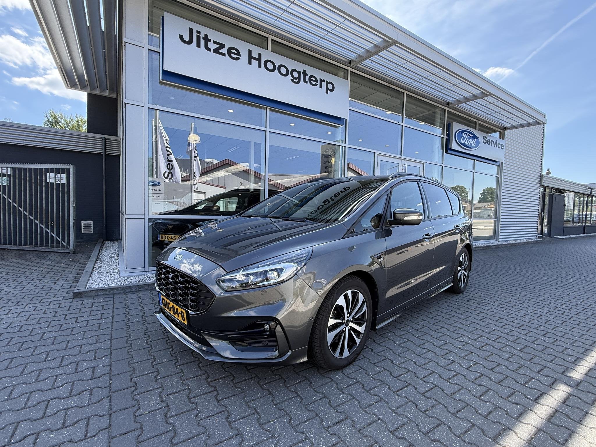 Ford S-Max 2.5i ST-Line Hybride 190 pk automaat 74665 Km, Stof, Euro 6, Bedrijf, Hybride Elektrisch/Benzine