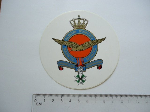 sticker oud KLU Luchtmacht leger militair retro defensie, Verzenden, Zo goed als nieuw, Bedrijf of Vereniging