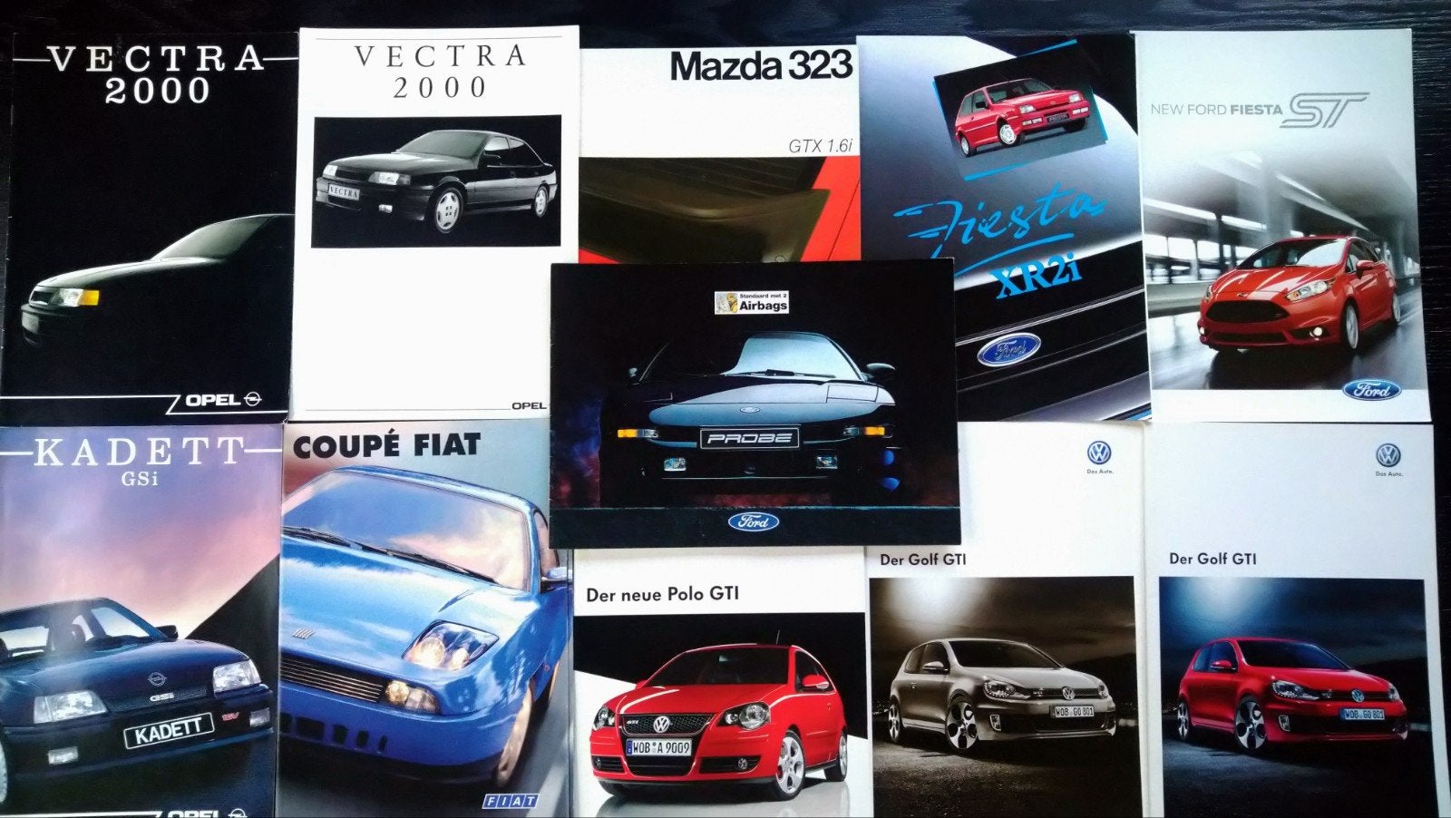 11 stuks Sportief divers brochures, Ophalen of Verzenden, Gelezen, Algemeen, Diverse autofabrikanten
