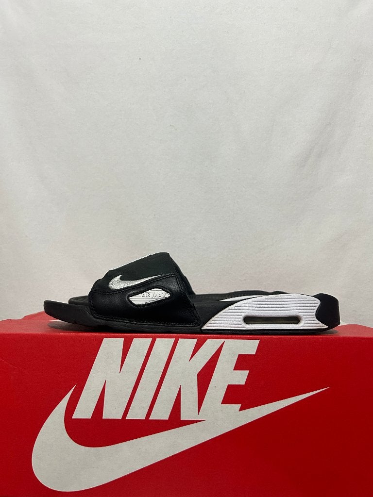 Maat 44 - Nike Air Max 90 Slippers Black White Slides, Kleding | Heren, Slippers, Verzenden, Zwart, Nike