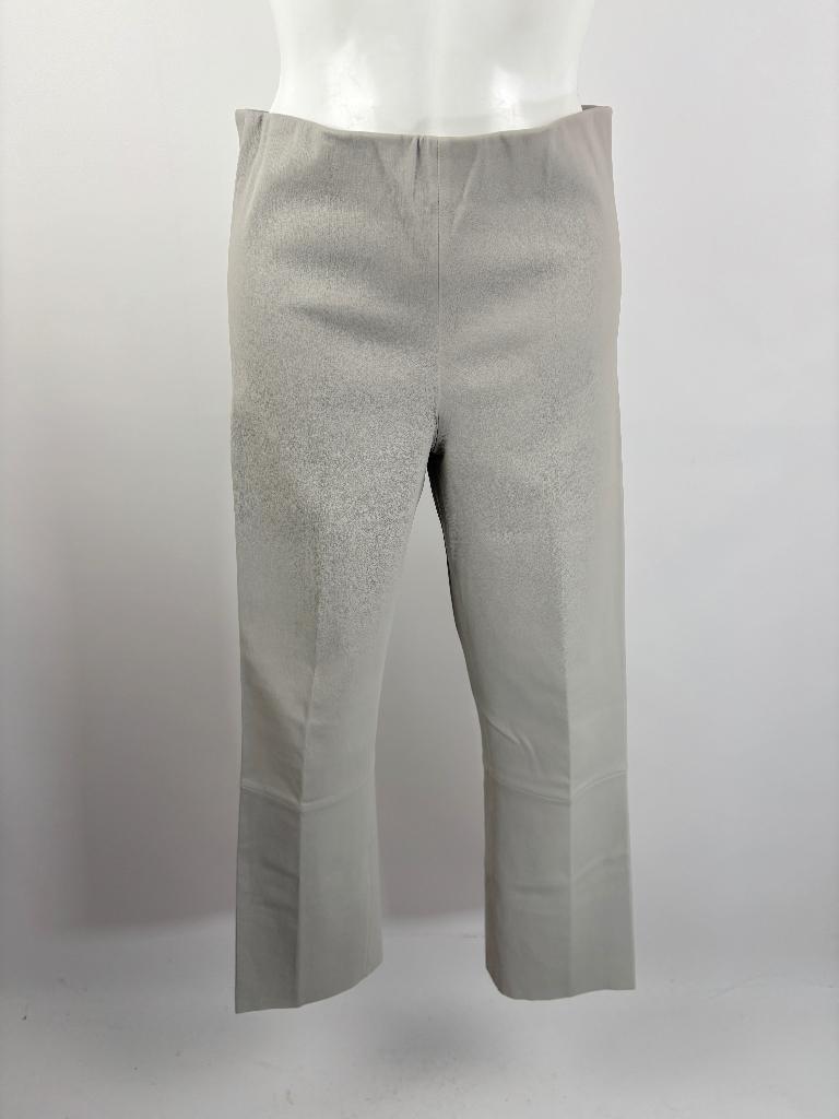 BY MALENE BIRGER licht grijs stretch leer broek Maat 38/40, Kleding | Dames, Broeken en Pantalons, Maat 38/40 (M), Ophalen of Verzenden