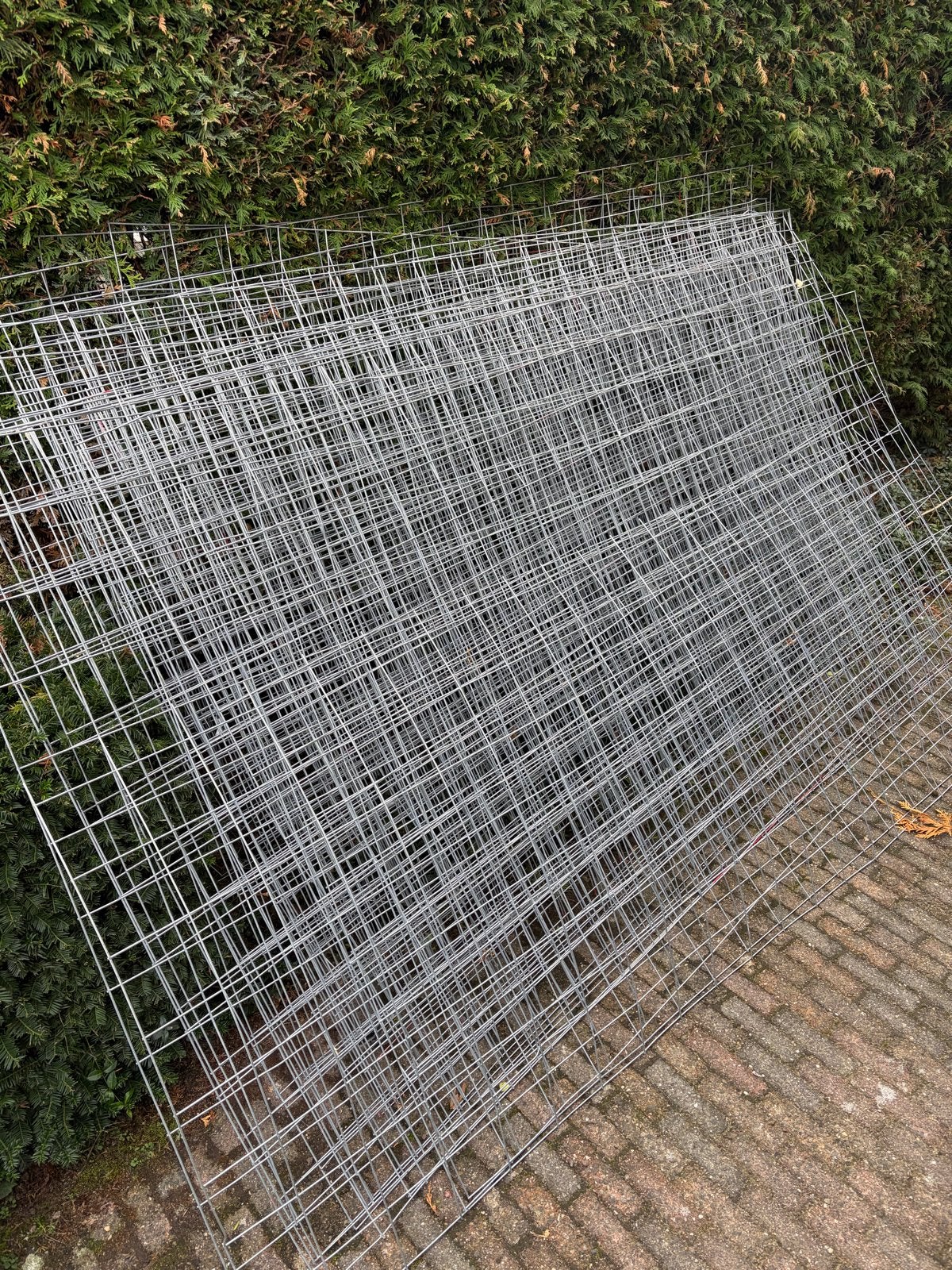 Draadstaal matten / Vloerverwarmingsnetten (20-25 stuks), Tuin en Terras, Ophalen, Gebruikt, Gaas