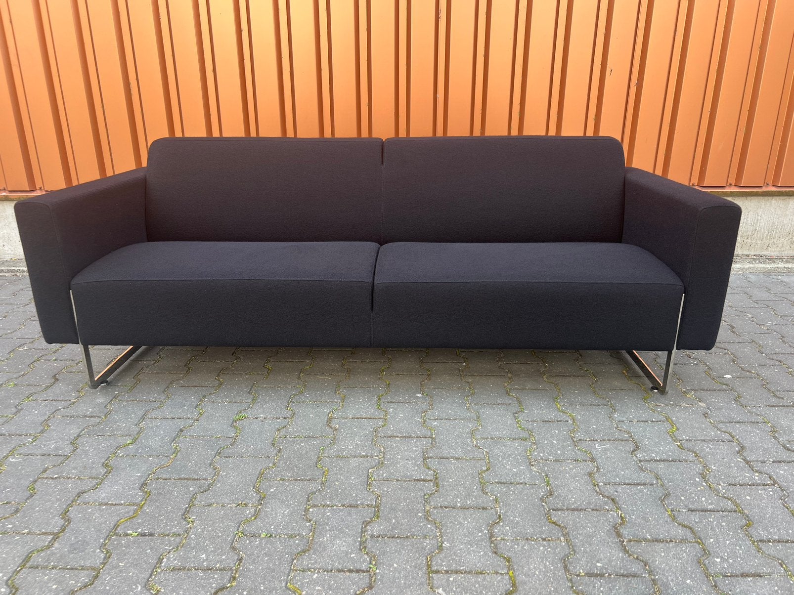 Artifort Mare bank 2,5zits zwart Ploegwool - in nieuwstaat, Ophalen, Luxe design, Overige maten, Nieuw