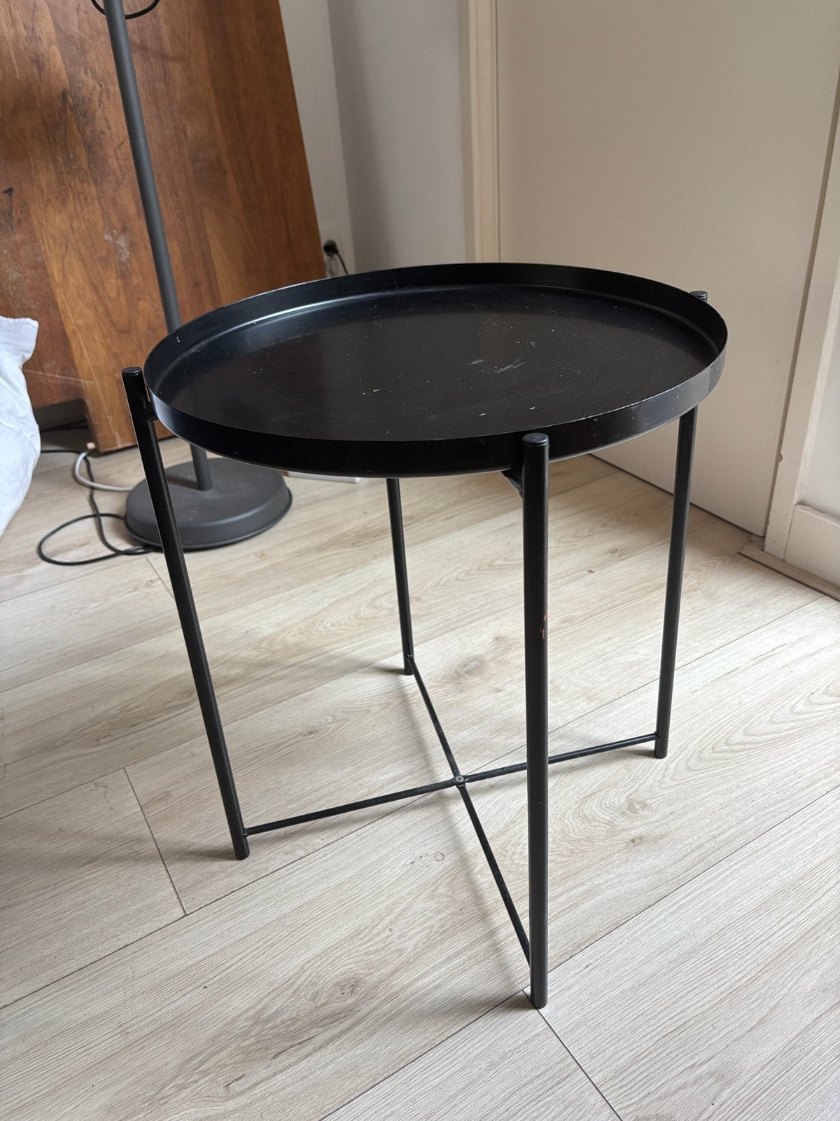 Ikea small table, Minder dan 55 cm, Rond, Zo goed als nieuw, Ophalen