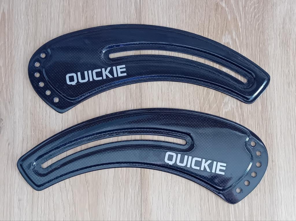 Quickie nitrum rolstoel zijkanten carbon, Diversen, Rolstoelen, Ophalen, Zo goed als nieuw, Duwrolstoel