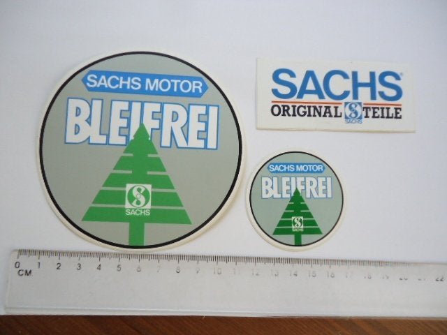 sticker oud SACHS ORIGINAL Teile motorcross motorrace cross, Verzenden, Zo goed als nieuw, Bedrijf of Vereniging