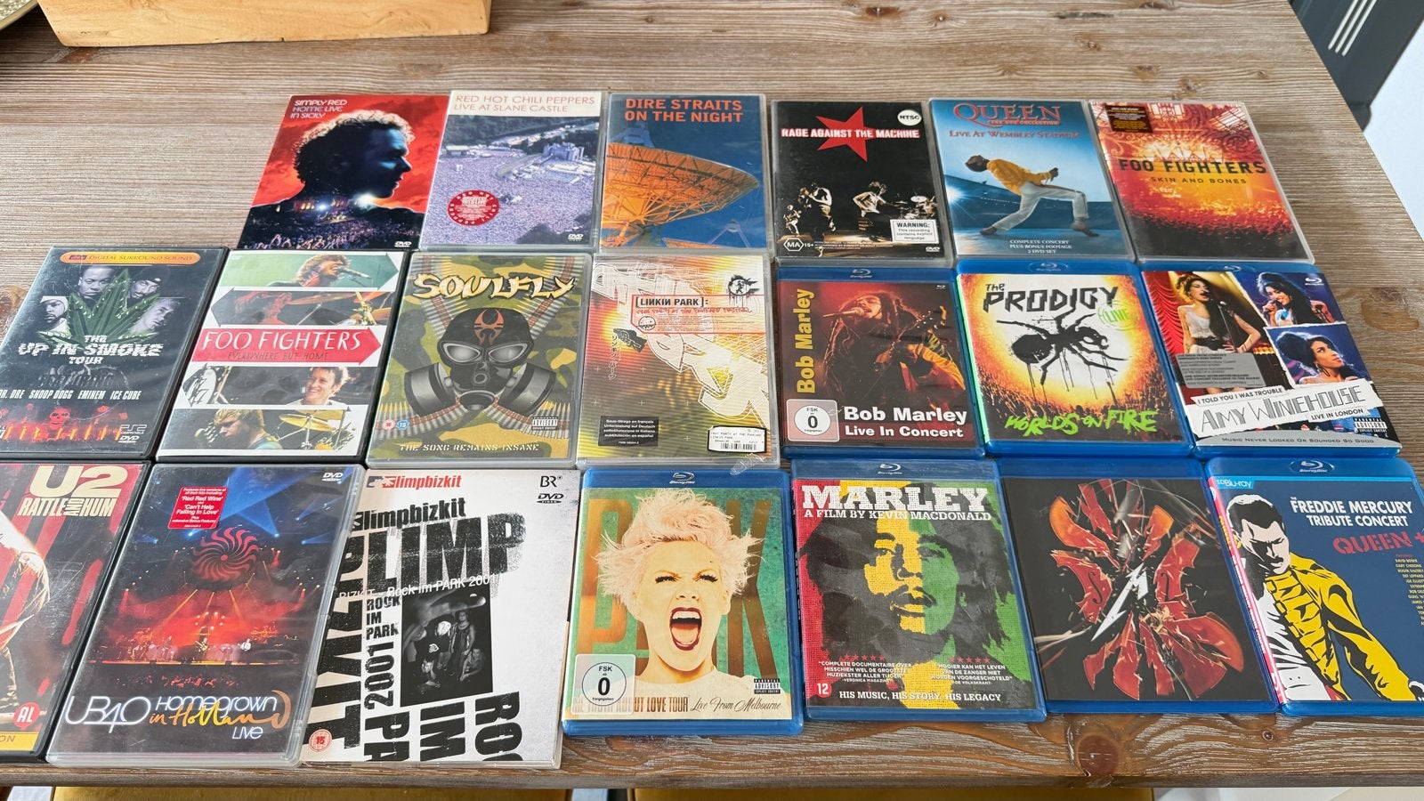 20 Muziek DVD's en Blu-rays: Concerten, Engels, Vanaf 16 jaar, Nederlands, Ophalen of Verzenden