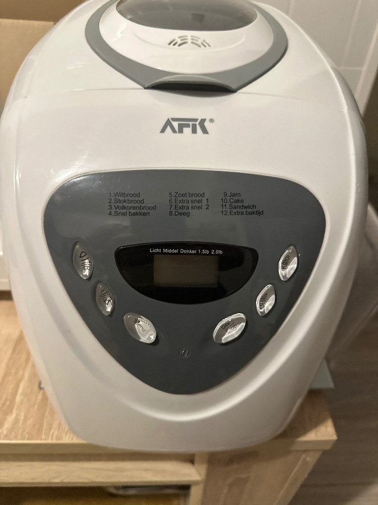 Broodmachine, Met timer, Meer dan 10 programma's, 800 tot 1200 gram deeg, Ophalen of Verzenden