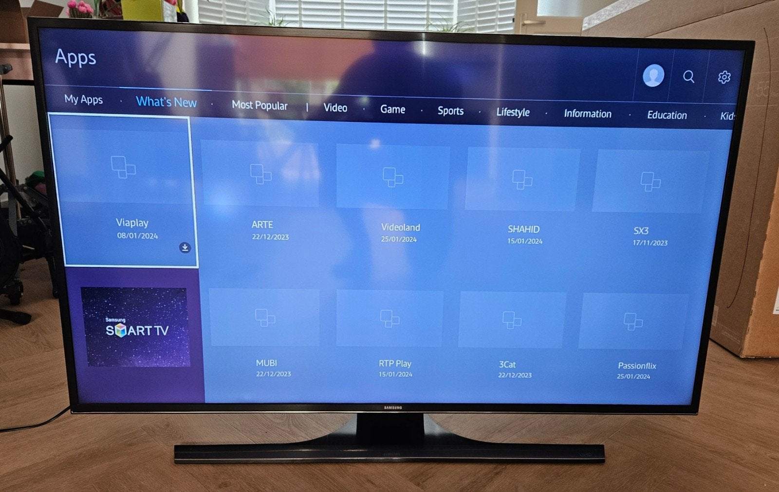 Samsung UE48JU6445W 48 inch 4K TV met backlight-issue, Ophalen, 50 Hz, Samsung, 100 cm of meer