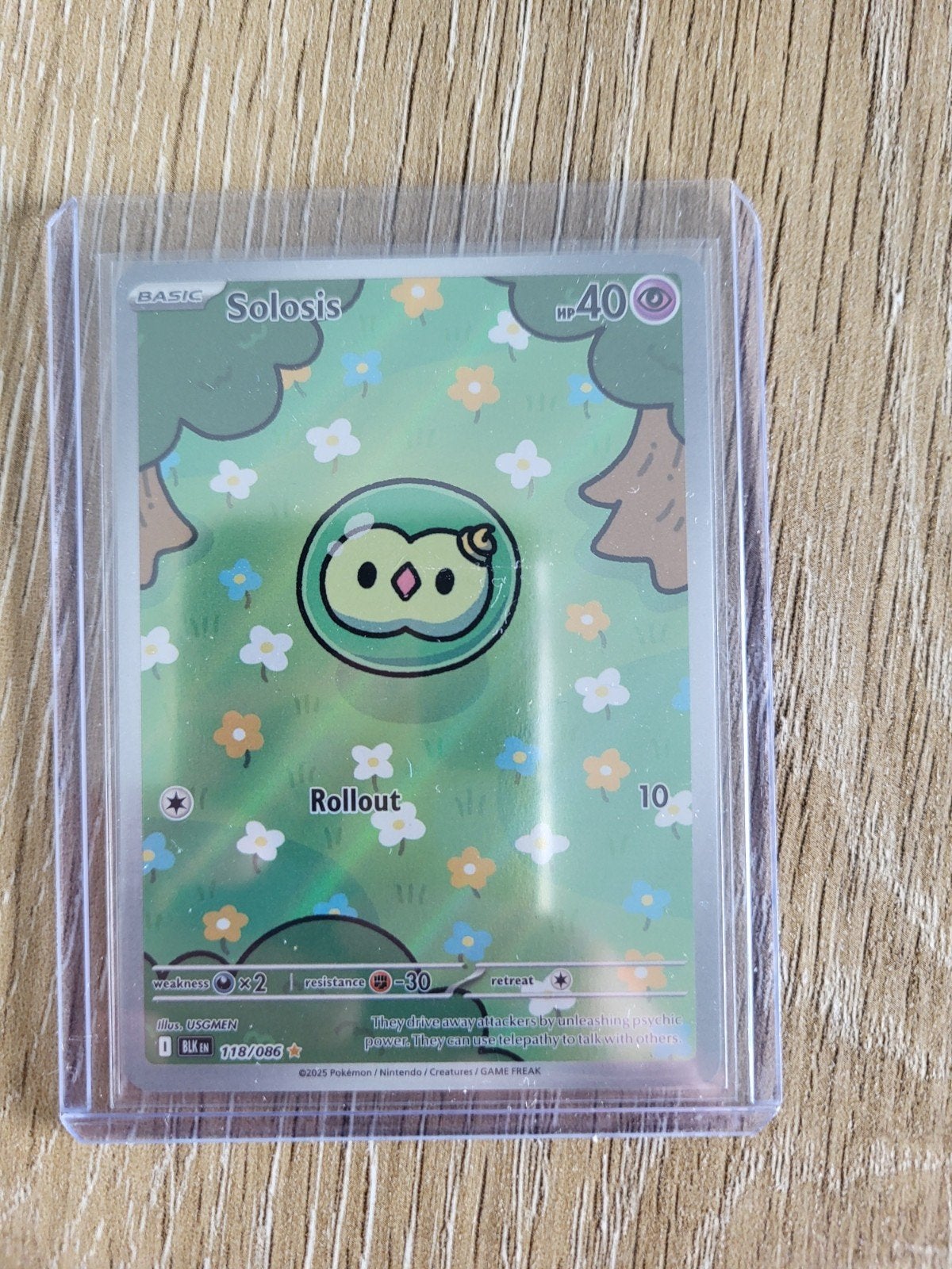 Solosis 118/086 Pokémon Black Bolt, Ophalen of Verzenden, Nieuw, Losse kaart, Foil