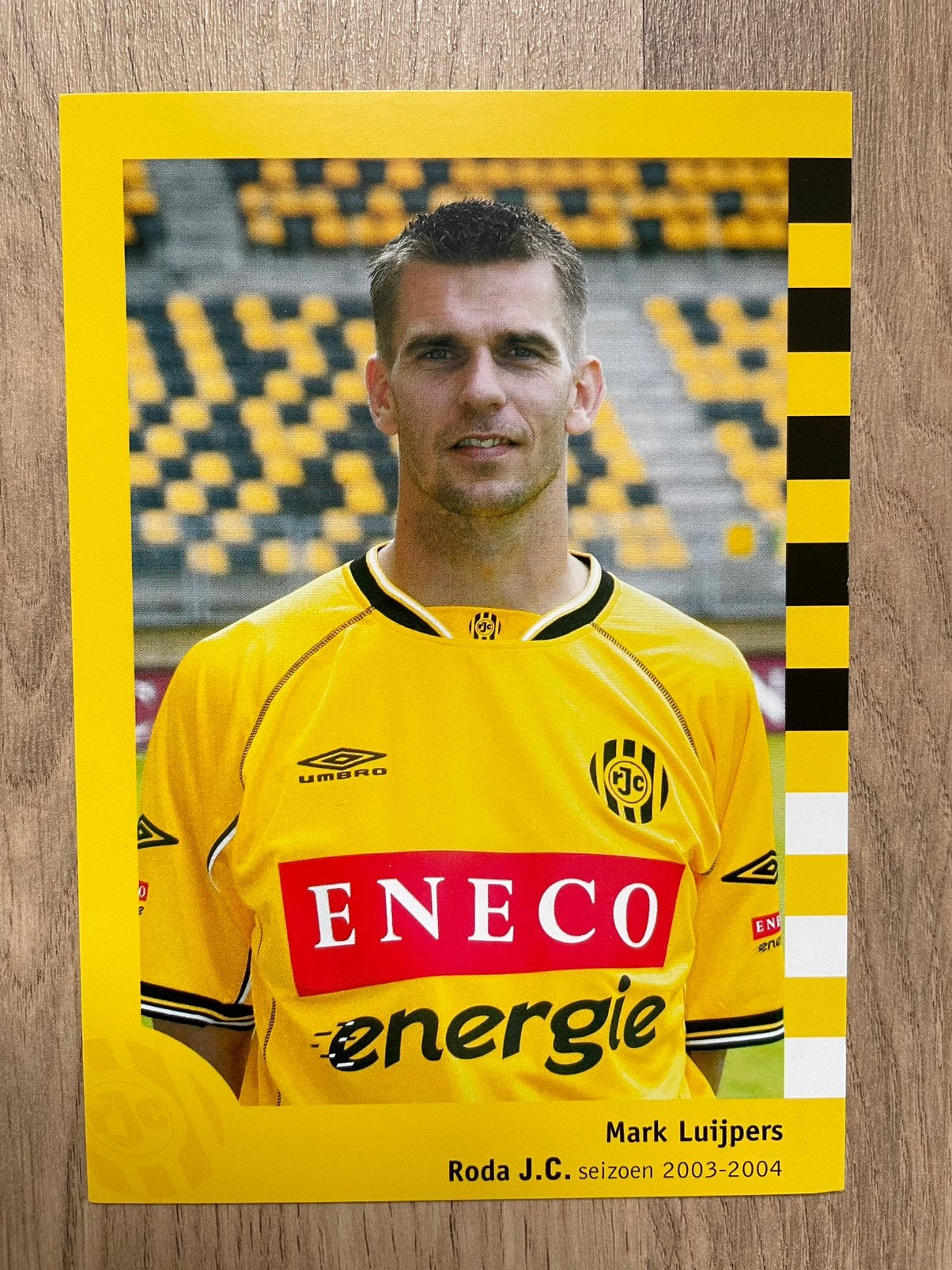 Fotokaart Mark Luijpers (Roda JC)., Verzamelen, Sportartikelen en Voetbal, Ophalen of Verzenden, Nieuw, Roda JC, Spelerskaart