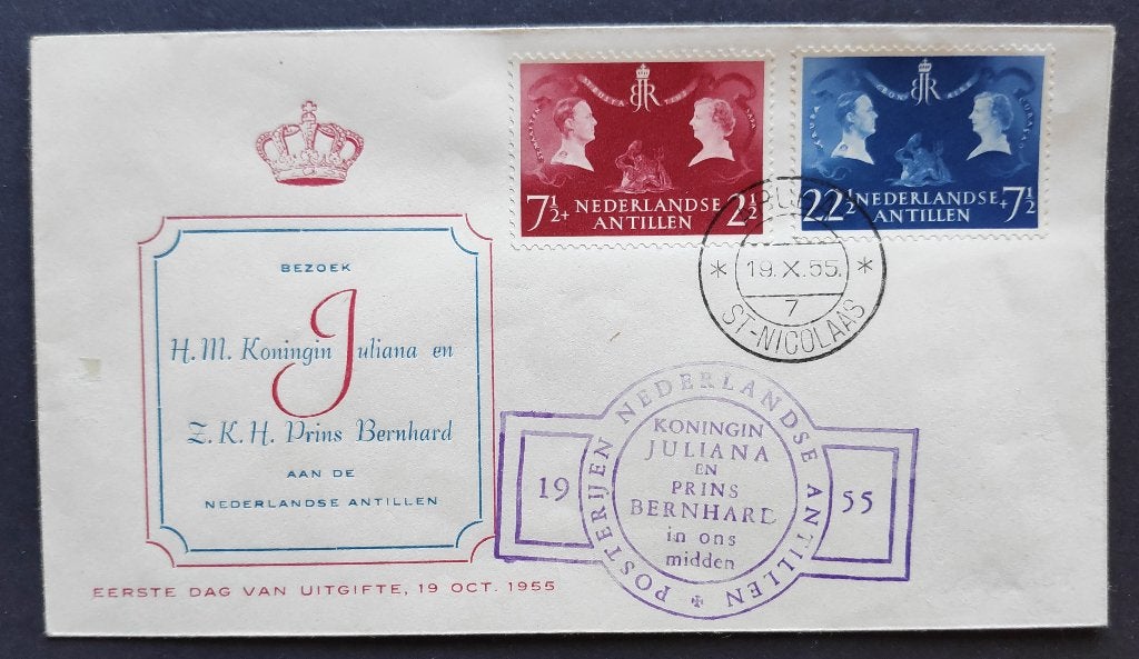 Nederlanse Antillen : Voorloper FDC VL12d, Verzenden, Onbeschreven, Nederland