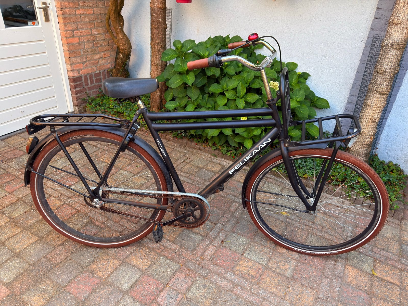 Herenfiets om op te knappen - Pelikaan Accent, Terugtraprem, Gebruikt, Versnellingen, 57 tot 61 cm