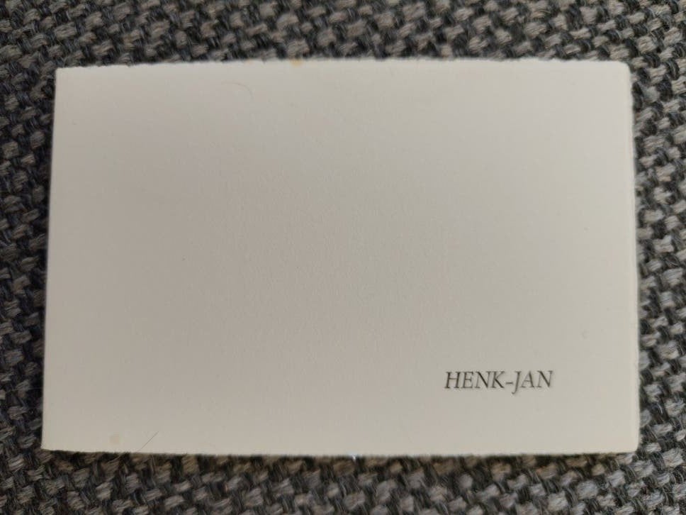 Henk-Jan, Ophalen of Verzenden, Voor 1970, Geboortekaartje