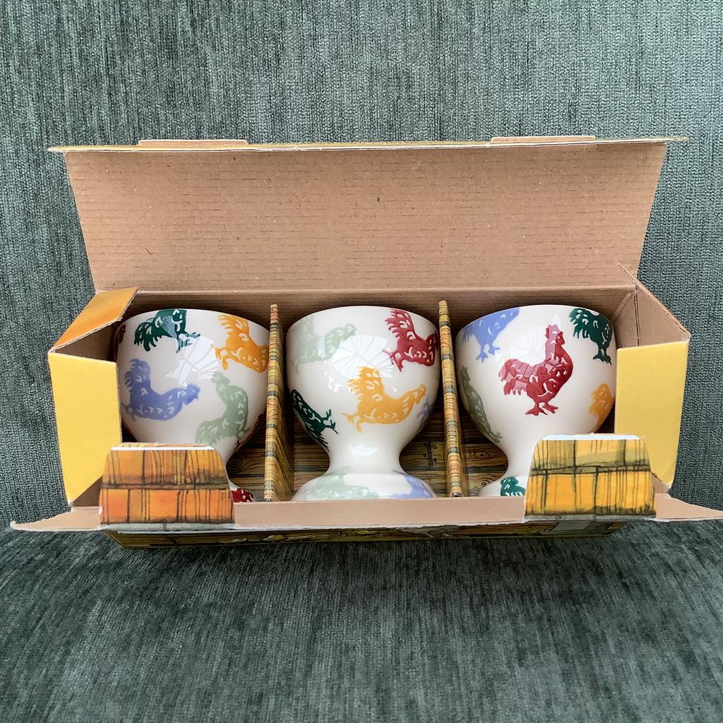 Emma Bridgewater- servies- POLKA 🐓HENS - Eggcups- Zeldzaam!, Overige typen, Nieuw, Ophalen of Verzenden, Overige stijlen
