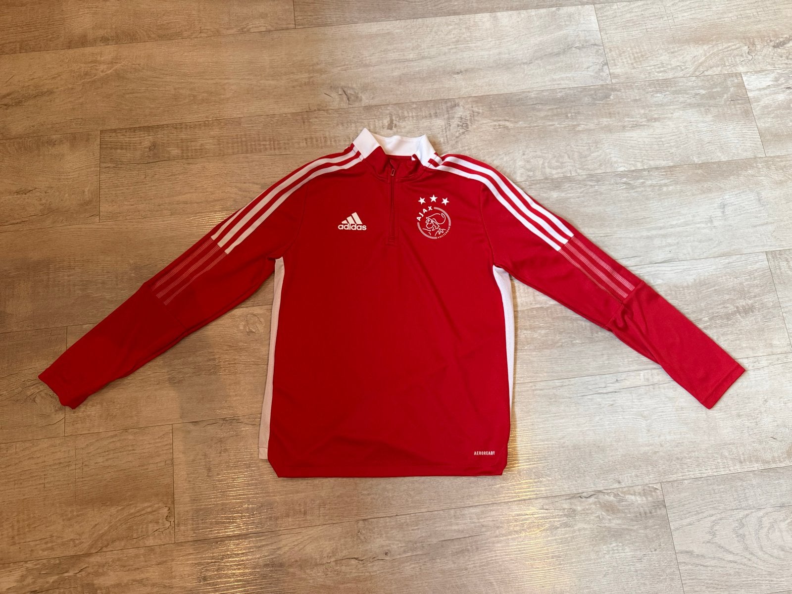 Ajax trainingspak (trui en broek) maat 164, Ophalen of Verzenden, Gebruikt, Trainingspak