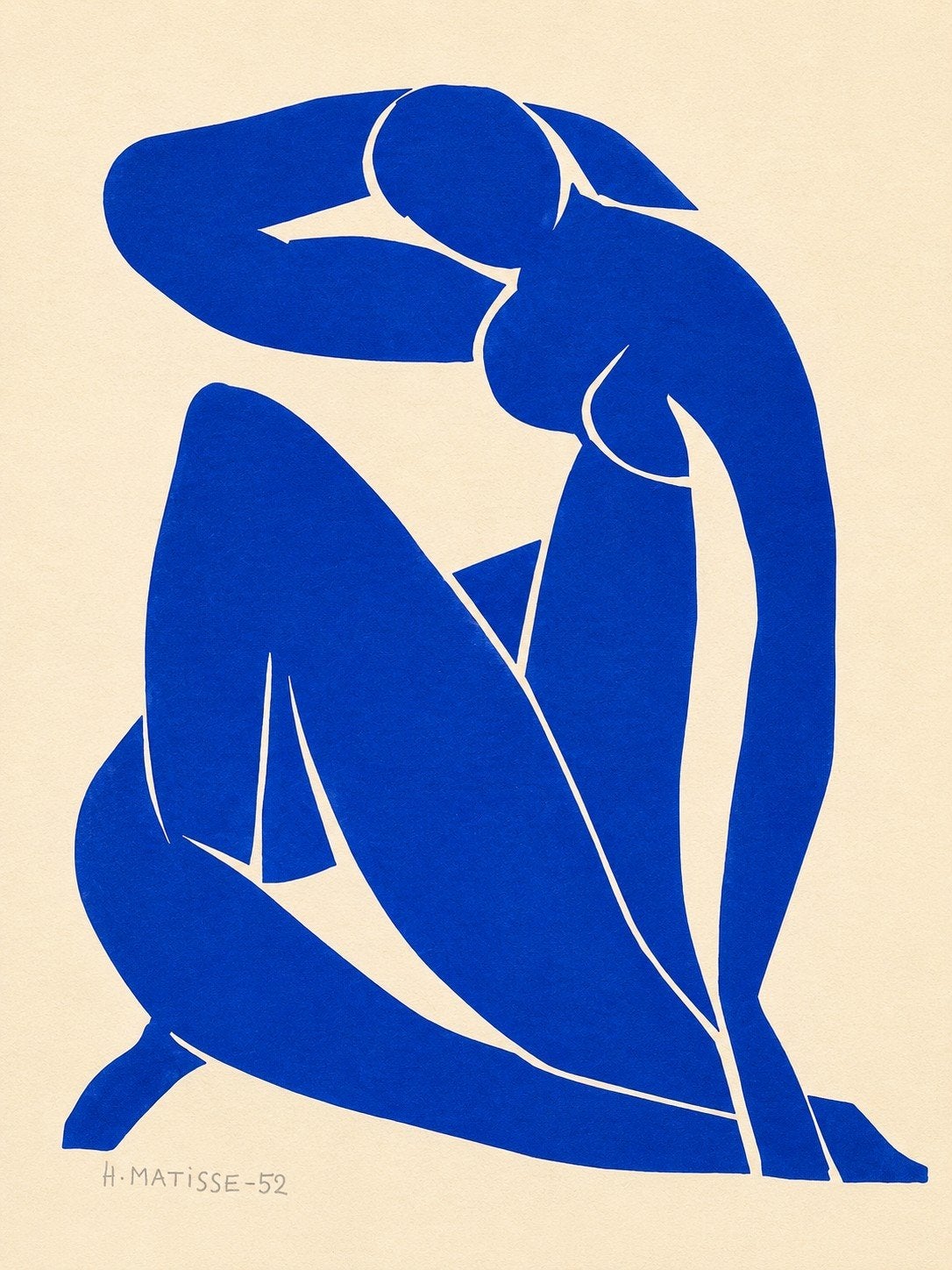 Henri Matisse - Blauw Naakt II (Blue Nude II) - POSTER, Ophalen of Verzenden, Print, Print/reproductie