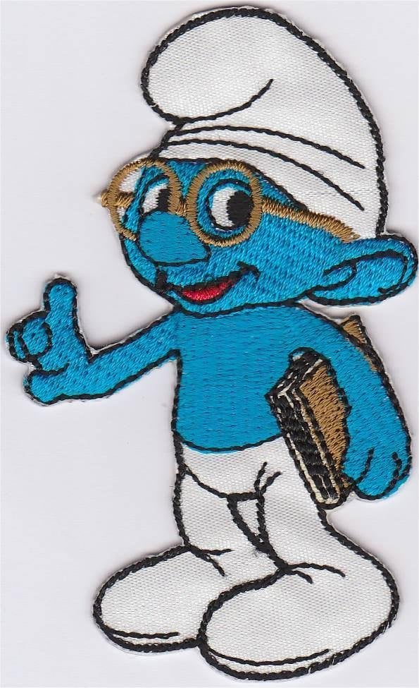 Smurfen patch embleem #2, Verzenden, Nieuw, Shirt