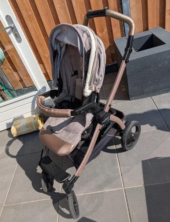Peg Perego Book 51 kinderwagen – roze/goud – goede staat, Kinderen en Baby's, Kinderwagens en Combinaties, Ophalen, Zo goed als nieuw