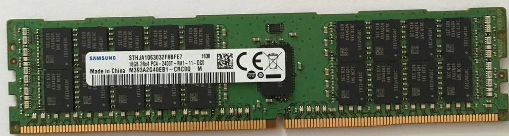 Samsung M393A2G40EB1 16GB DDR4-2400 ECC RDIMM PC4-19200T-R