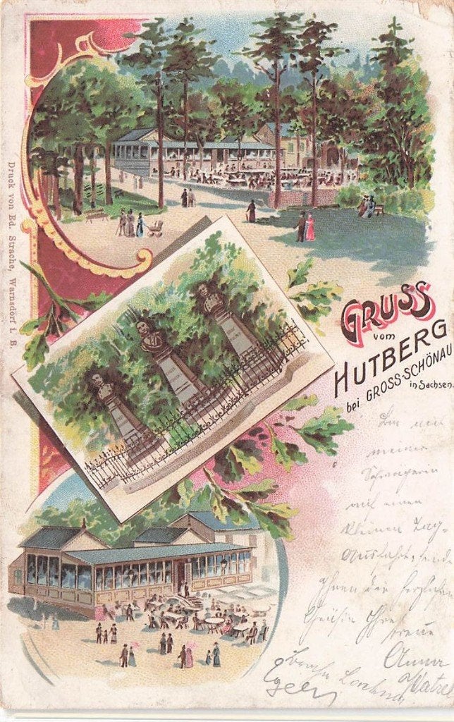 702-107-021 Gruss Vom Hutberg Bei Gross-Schonau In Sachsen, Verzenden, Voor 1920, Duitsland