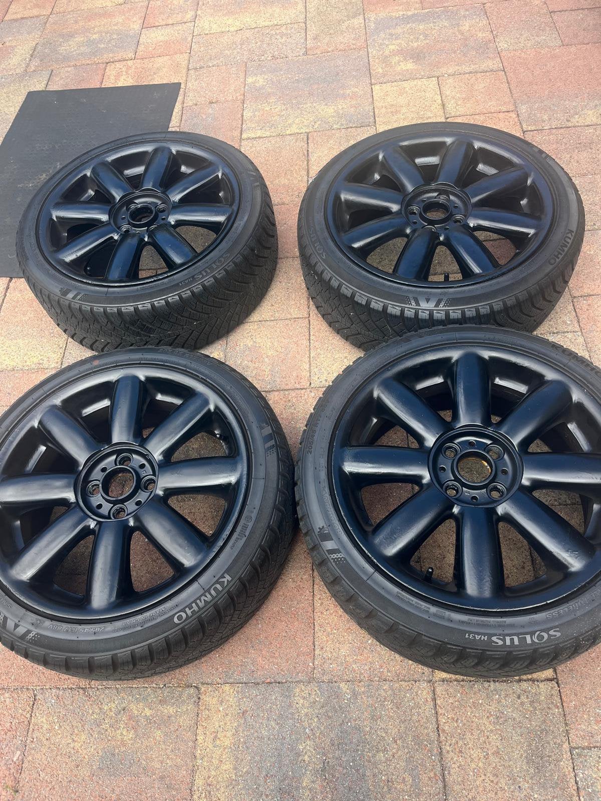 Solus banden met velgen 4 stuks Mini Cooper, 17 inch, All Season, Band(en), 205 mm