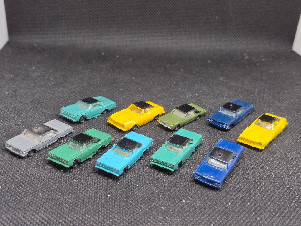 Bachmann - 10 amerikaanse auto's (1401), Hobby en Vrije tijd, Modeltreinen | N-Spoor, Gebruikt, Gelijkstroom, Bachmann, Overige typen
