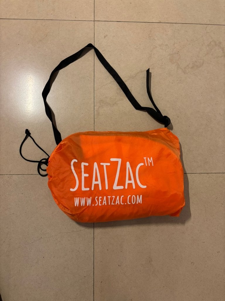 Seatzac oranje ideaal voor kamperen, festivals of in de tuin, Ophalen of Verzenden, Zo goed als nieuw