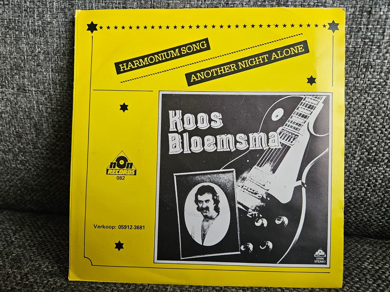 Koos Bloemsma - Harmonium Song / Another Night Alone, Originele persing, 7 inch, Zo goed als nieuw, Overige typen