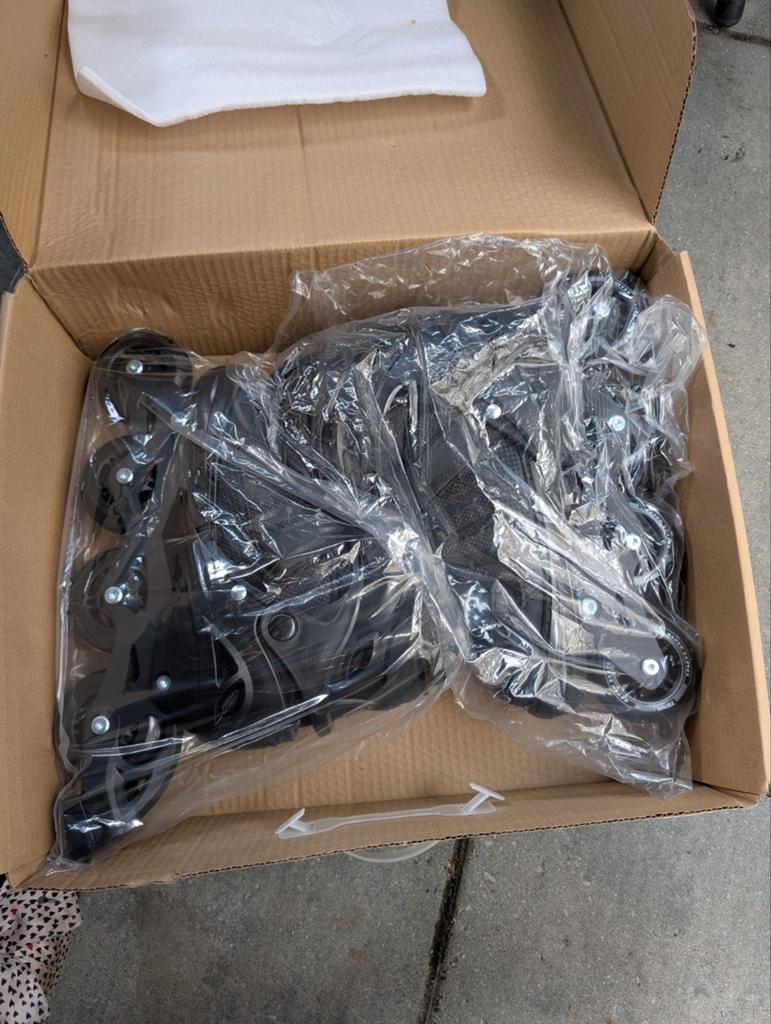 Raven Oxen Zwarte Inline Skates - Verstelbaar (38-42), Sport en Fitness, Skeelers, Overige merken, Verstelbaar, Dames, Nieuw