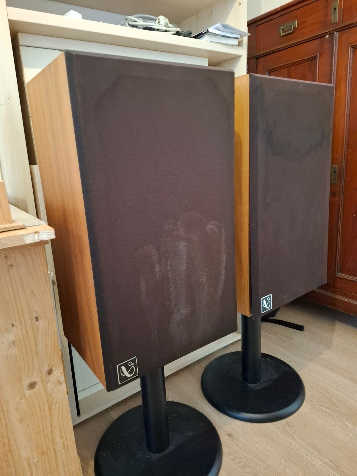 Luidspreker boxen Infinity Qb. tweeters vernieuwd.  pp, Ophalen, 120 tot 150 watt, Vloerstaande luidspreker