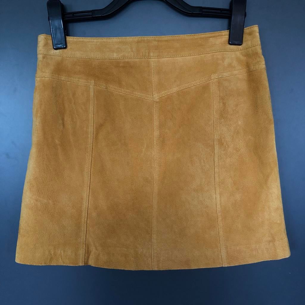 Costes Blue suède rok - Maat L, Bruin, Maat 42/44 (L), Ophalen of Verzenden, Zo goed als nieuw