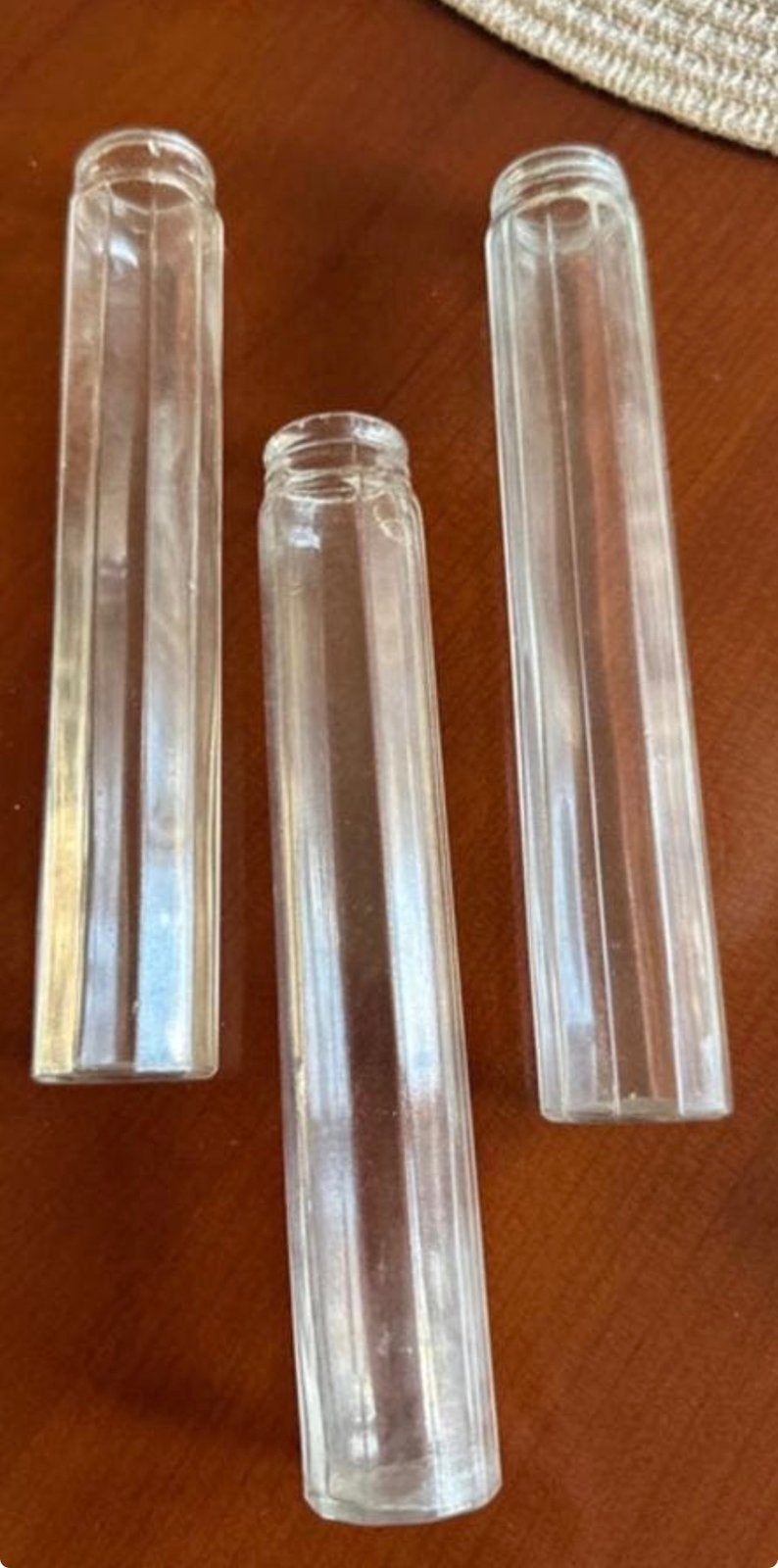 Oude Peper / zout strooiers ., Glas of Glazen, Gebruikt, Overige merken, Vintage
