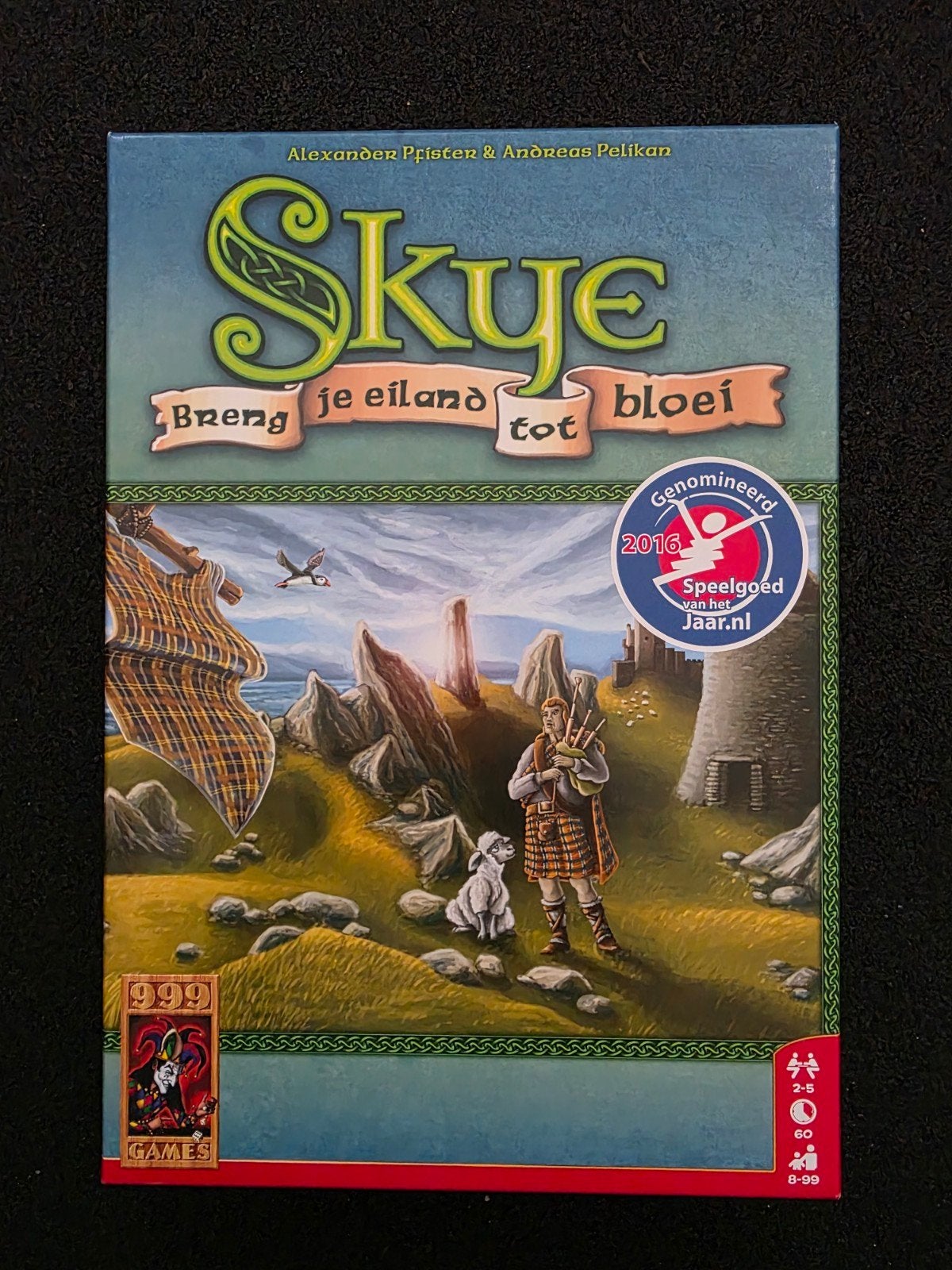 Skye: Breng je eiland tot bloei - Bordspel (999 Games), Ophalen of Verzenden, Zo goed als nieuw