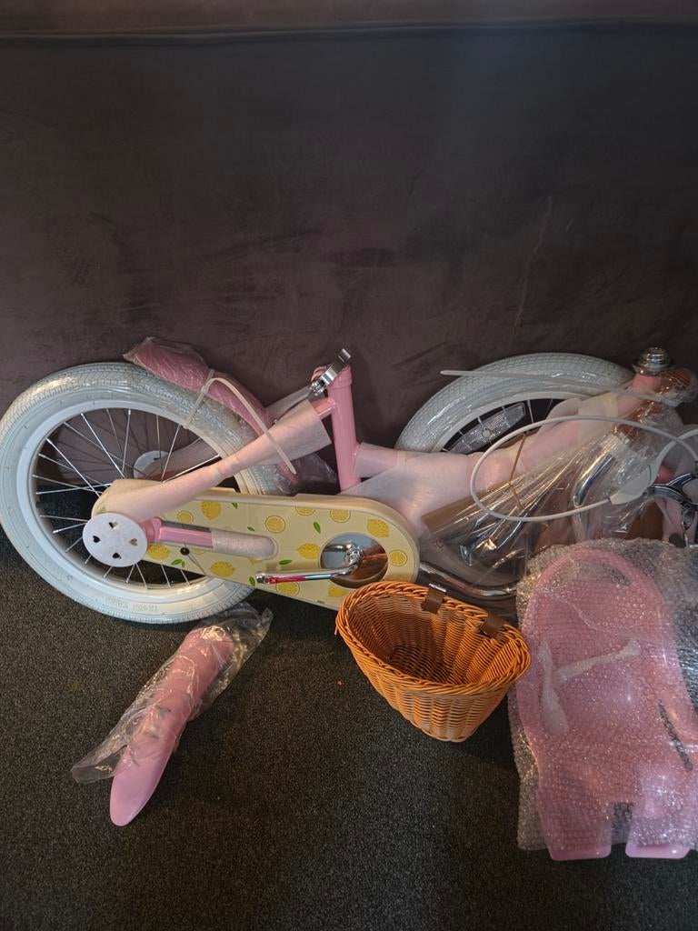Meisjes fiets, Ophalen, Terugtraprem, Nieuw, Handrem