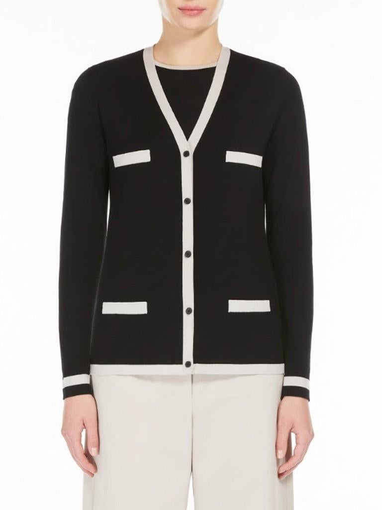 S Max Mara vest Kenya wol zwart maat M F38 NL36, Verzenden, Zwart, Max Mara, Nieuw