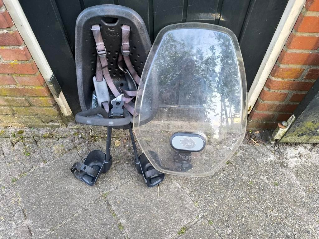 Yepp fietsstoeltje met windscherm, Fietsen en Brommers, Ophalen, Yepp, Voorzitje, Gebruikt