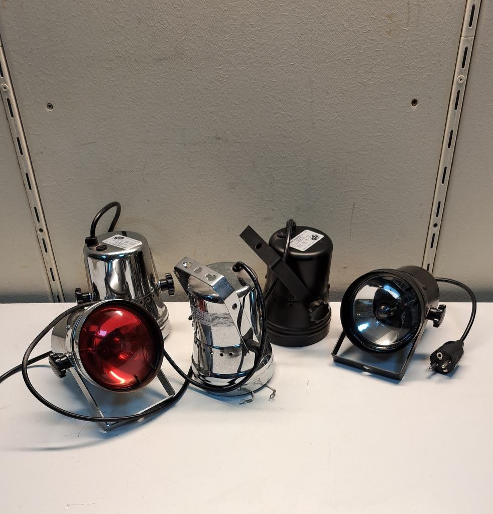 5 x vintage Par 36 spot van Aritec, Muziek en Instrumenten, Licht en Laser, Ophalen of Verzenden, Zo goed als nieuw, Licht