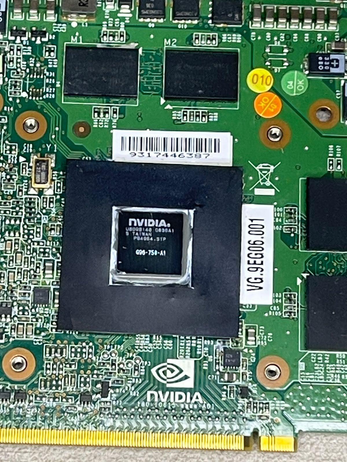 NVIDIA G96-750-A1 MXM GPU Grafische kaart / Chip, Ophalen, Gebruikt
