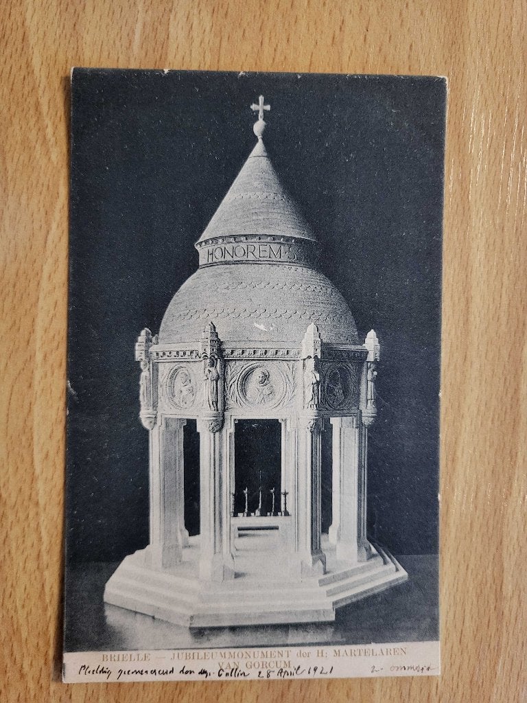 ansicht BRIELLE Monument Martelaren, Verzamelen, Ophalen of Verzenden, Voor 1920, Zuid-Holland