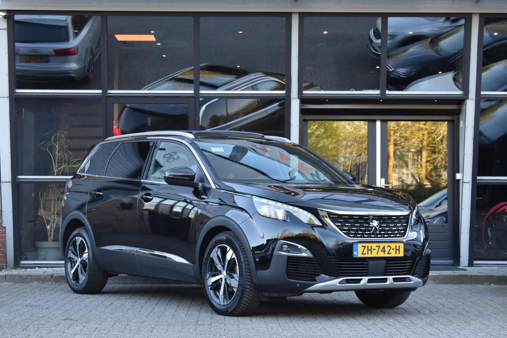 Peugeot 5008 1.6 e-THP GT-Line Pano Lane Camera 7P, 1350 kg, Stof, Gebruikt, 4 cilinders