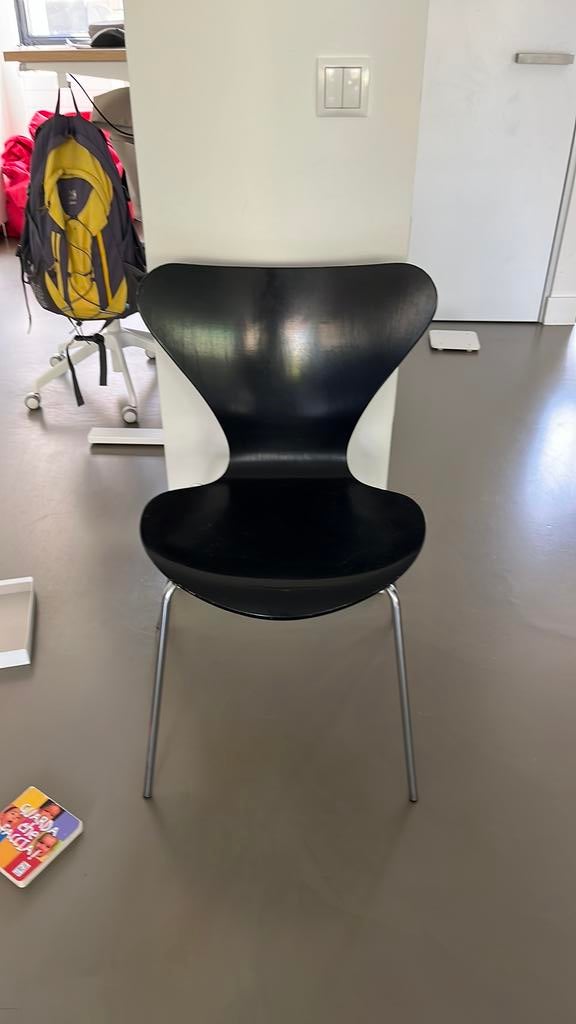 Zwarte vlinderstoel van Arne Jacobsen, Ophalen, Zo goed als nieuw, Zwart, Eén
