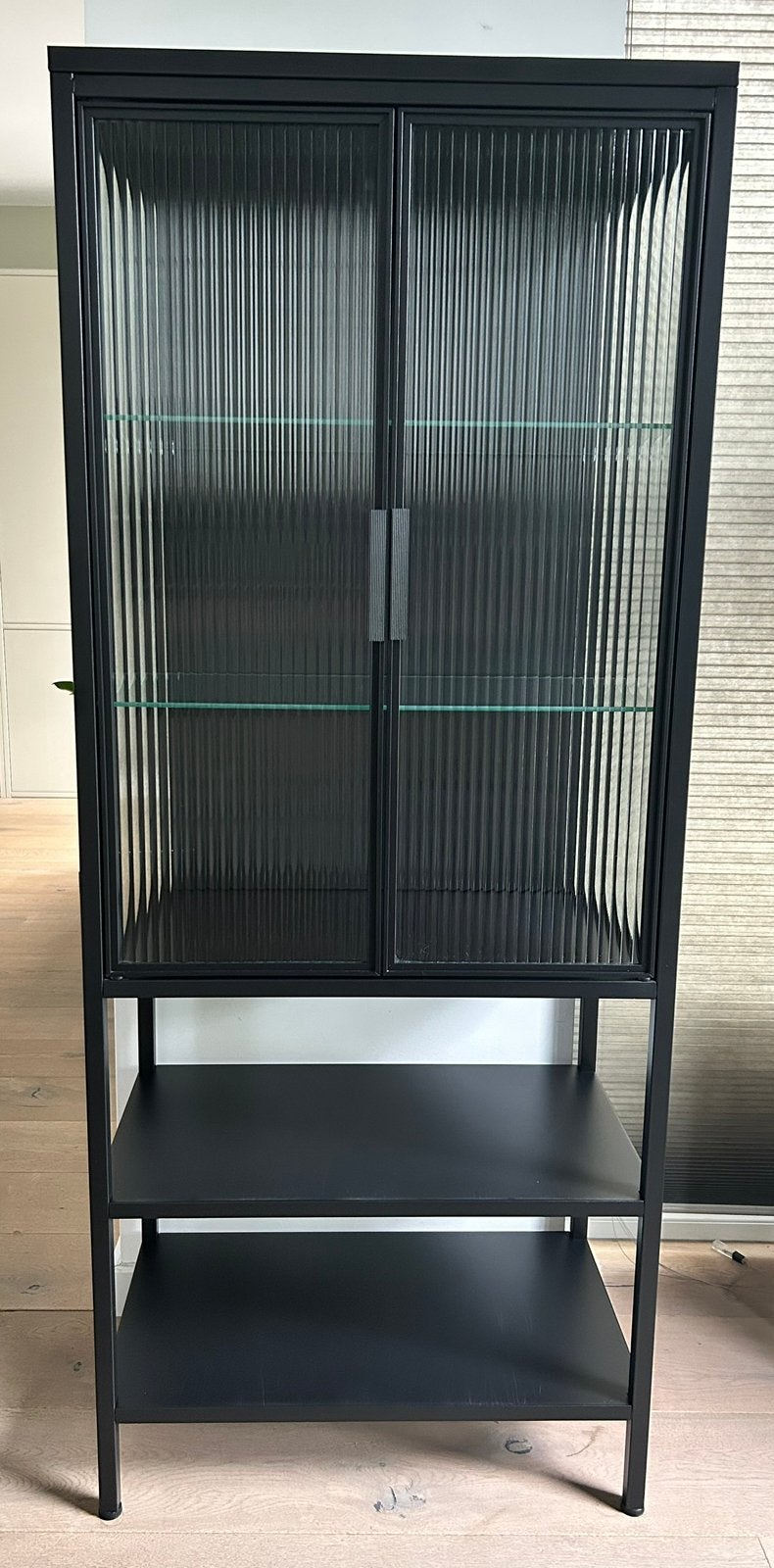 Ikea Mossjon vitrinekast, Ophalen, 50 tot 100 cm, Glas, 150 tot 200 cm
